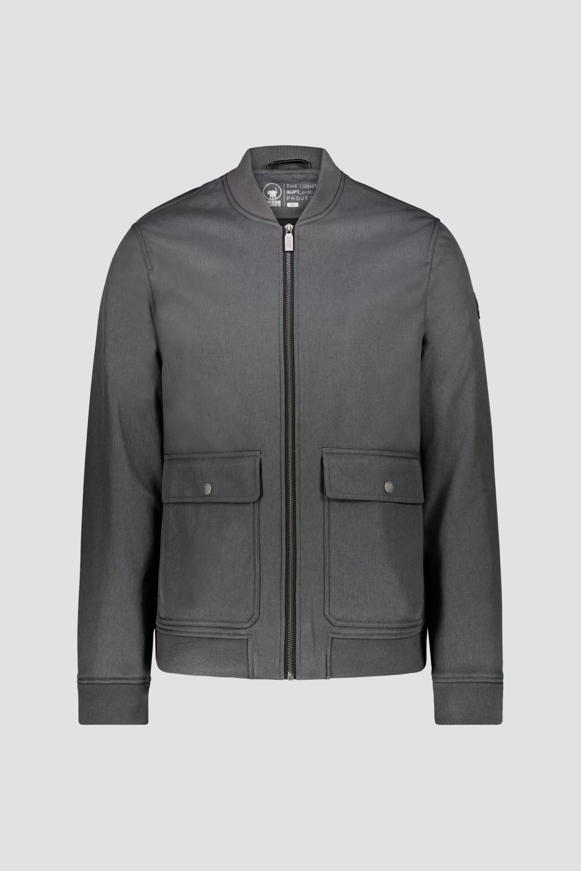 Bomber Grigio In Softshell Melange>Ciesse Piumini Hot