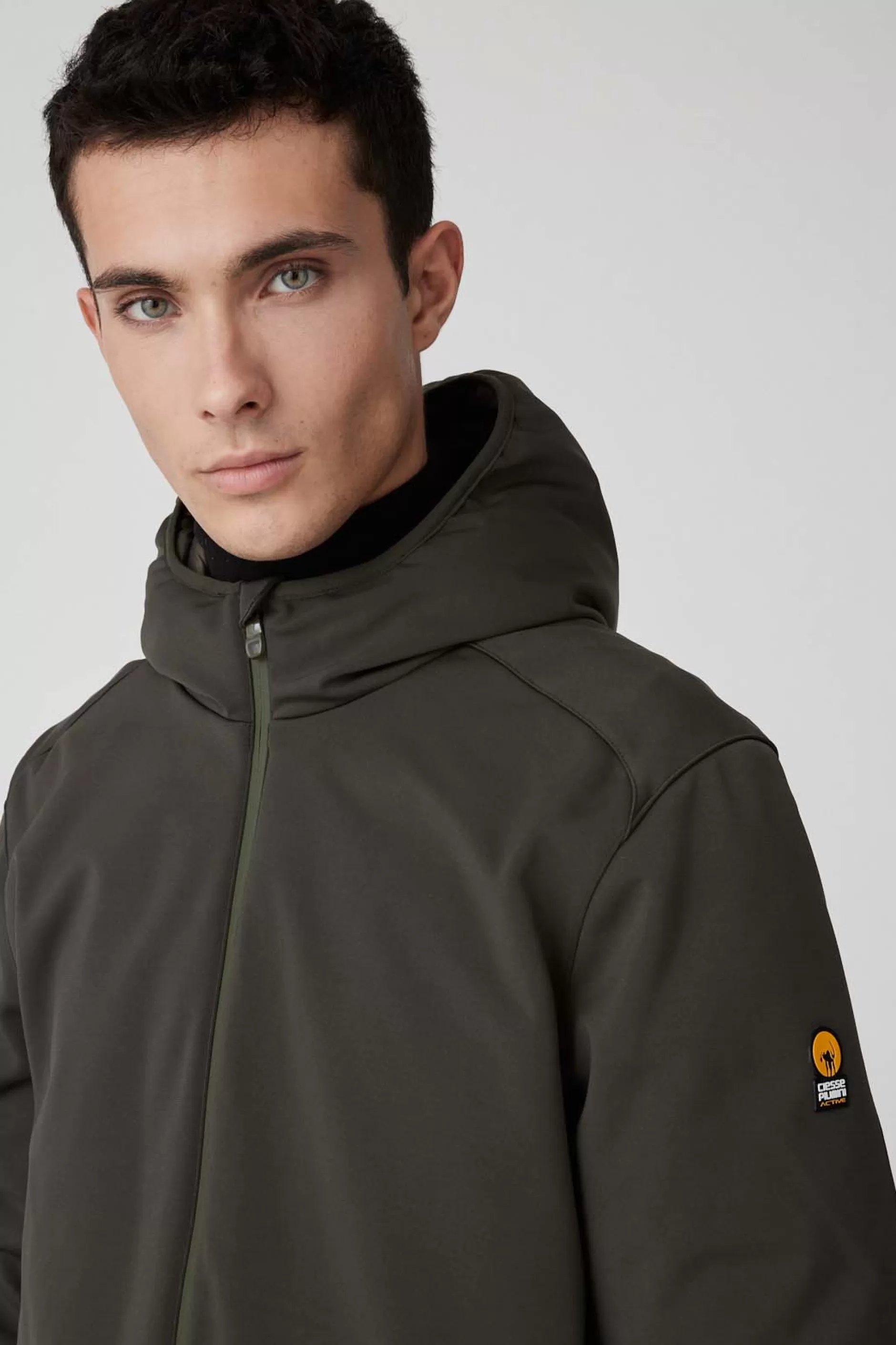 Clem-Giacca Verde Militare In Softshell>Ciesse Piumini Best Sale