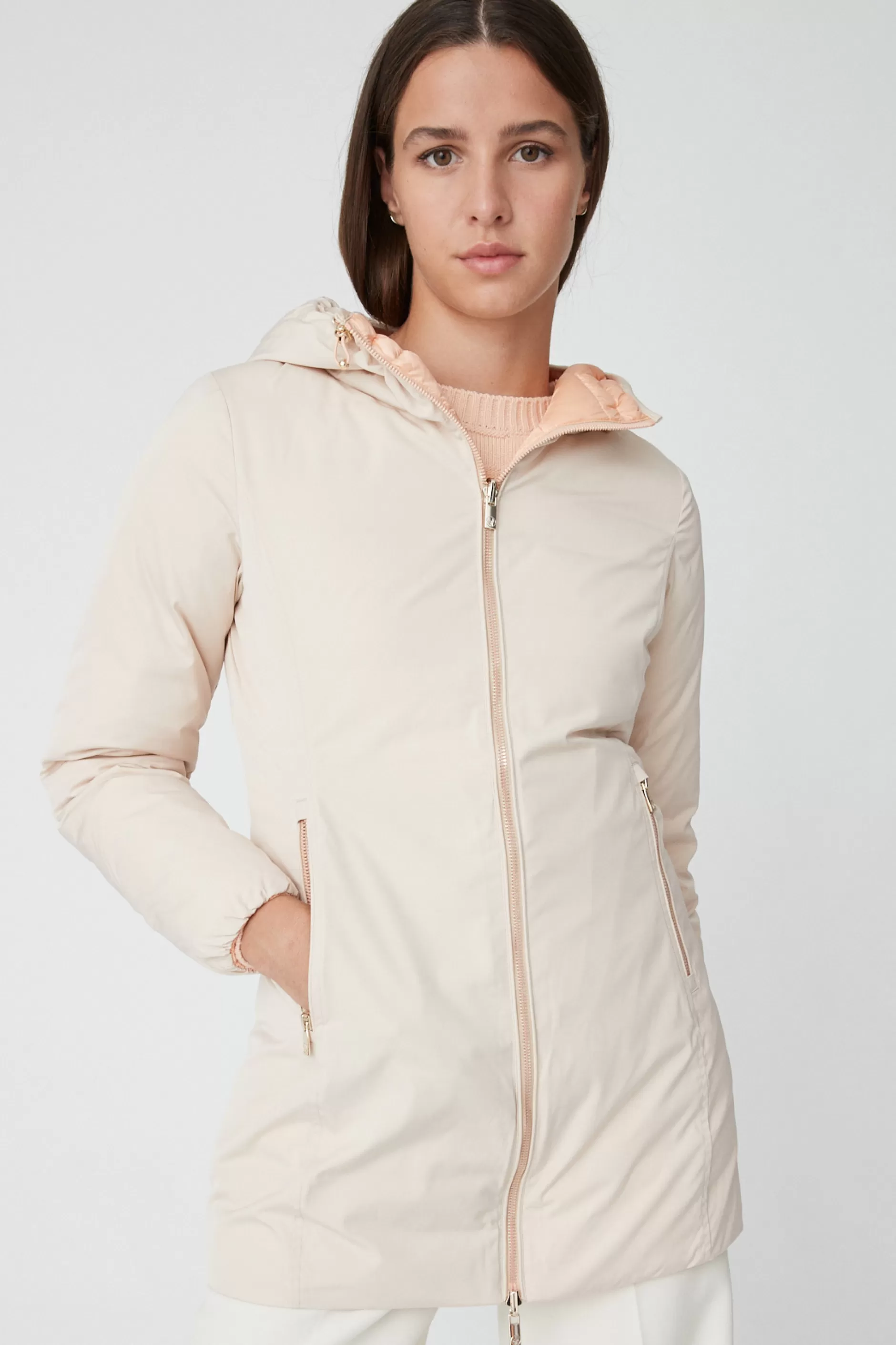 Kalie-Piumino Beige Reversibile In Taffettas>Ciesse Piumini Clearance