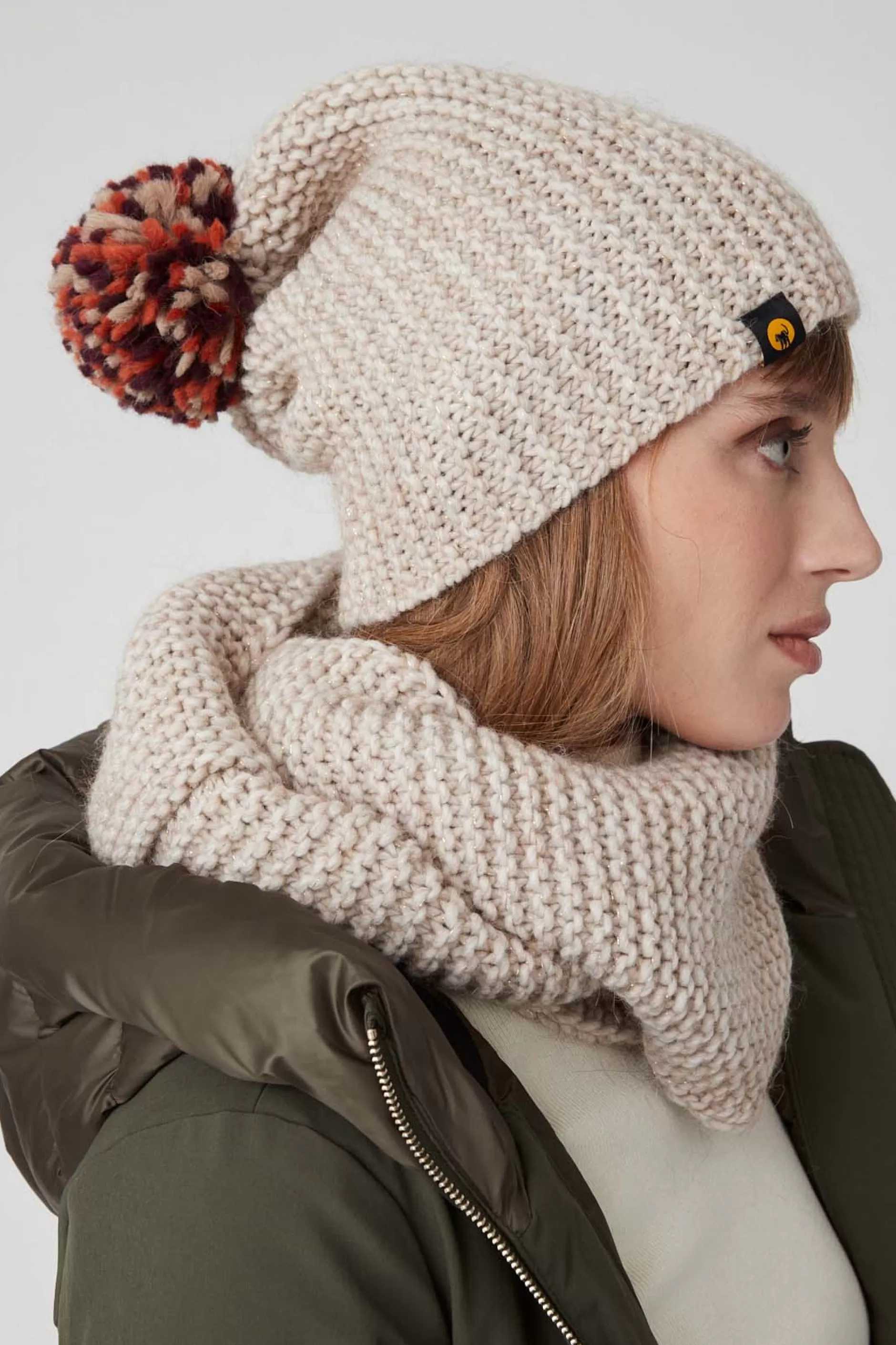 Licy-Cappello Beige Con Pon Pon>Ciesse Piumini Shop