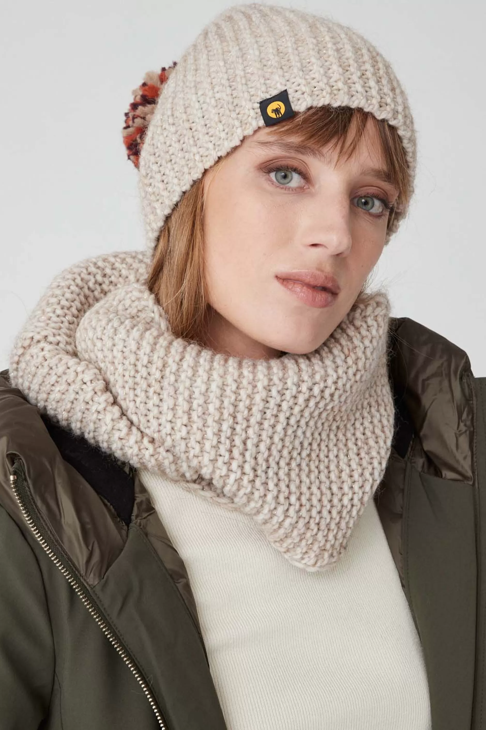 Licy-Cappello Beige Con Pon Pon>Ciesse Piumini Shop