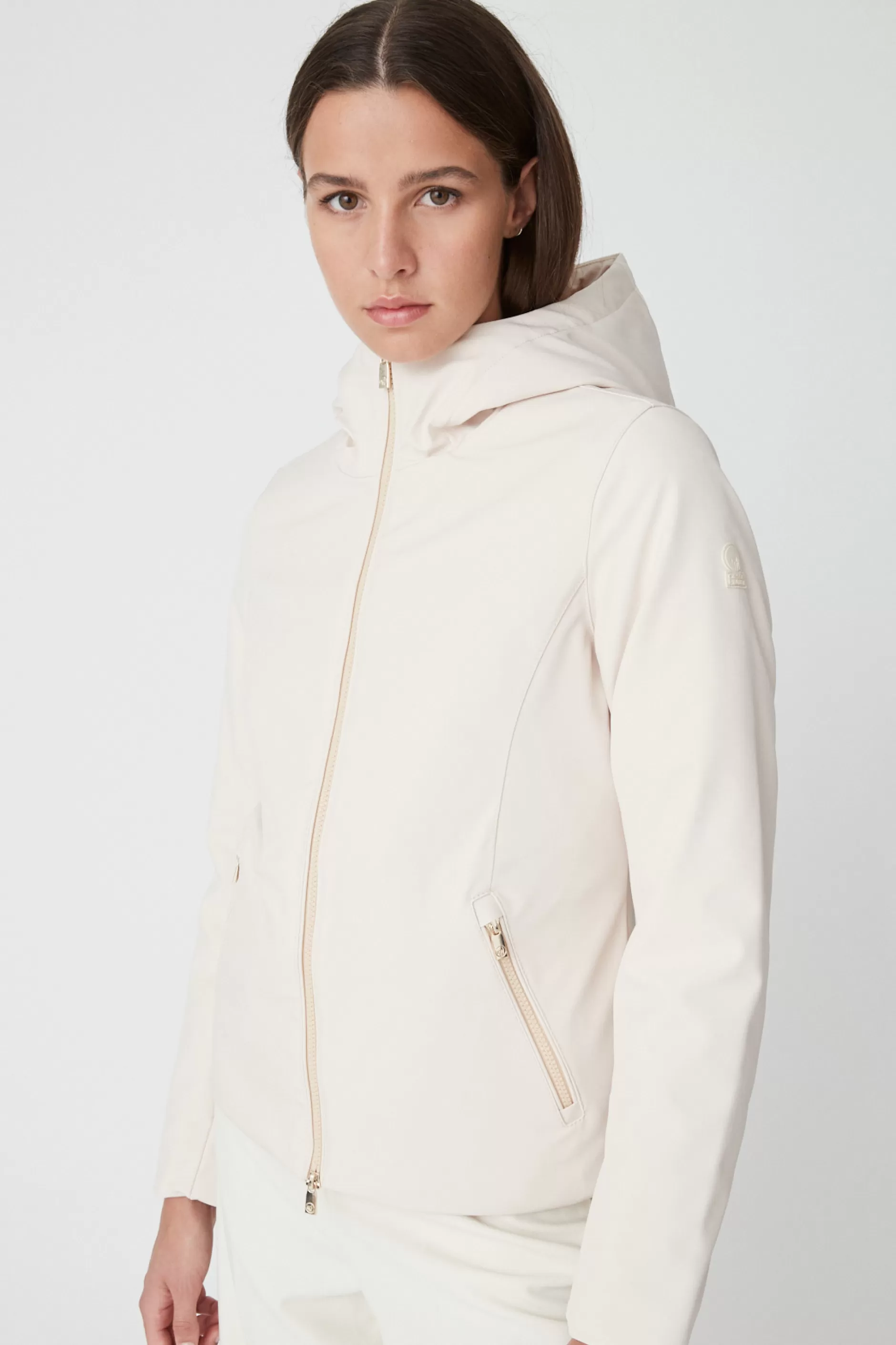 Madeline 2.2-Giacca Corta Beige In Softshell>Ciesse Piumini Cheap