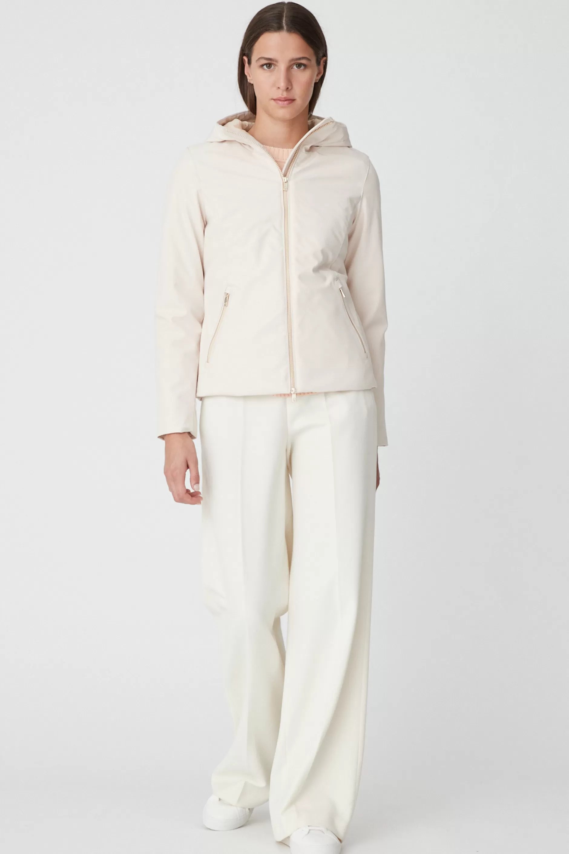 Madeline 2.2-Giacca Corta Beige In Softshell>Ciesse Piumini Cheap