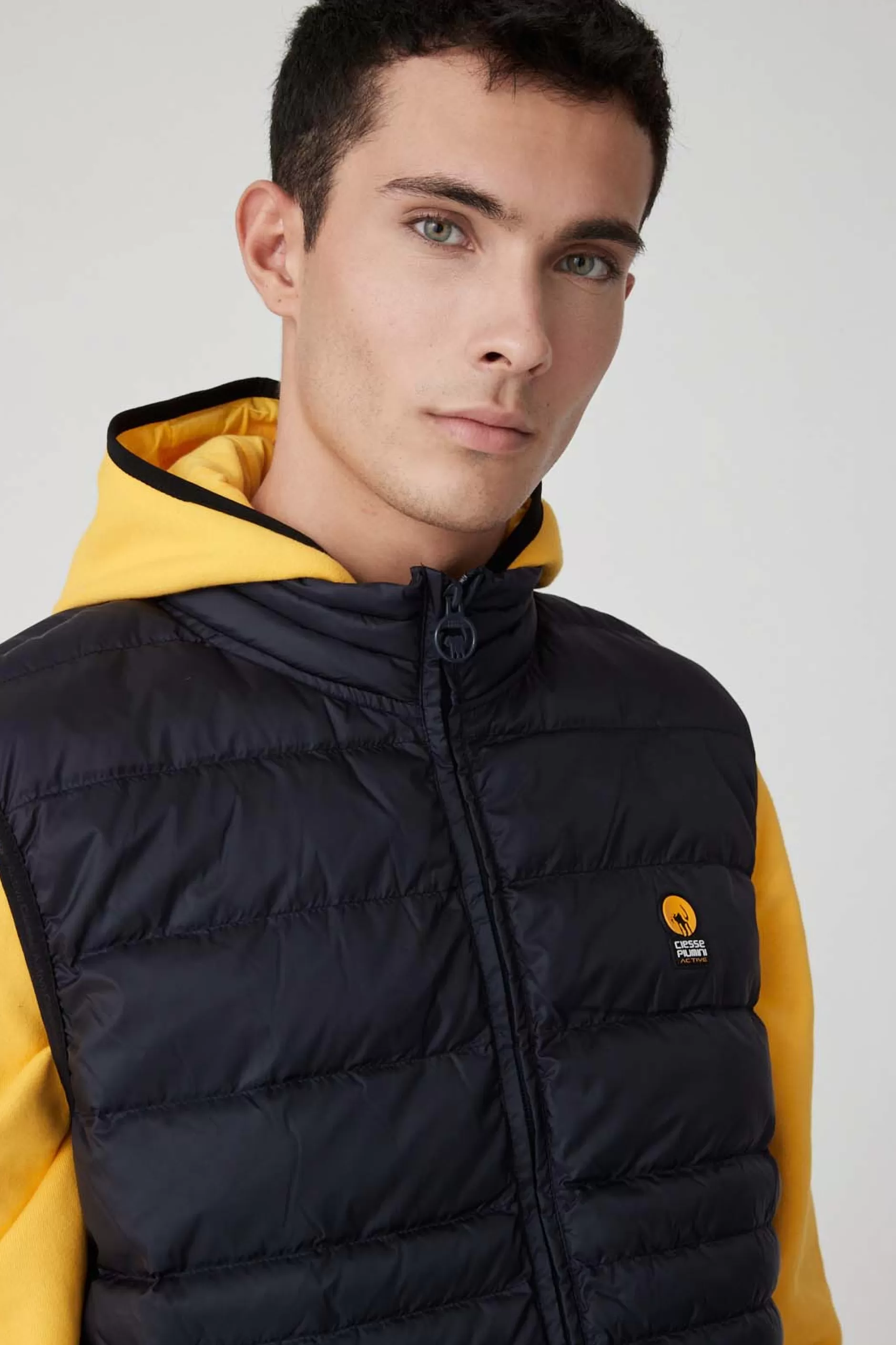 Noll-Gilet Blu Trapuntato>Ciesse Piumini Discount