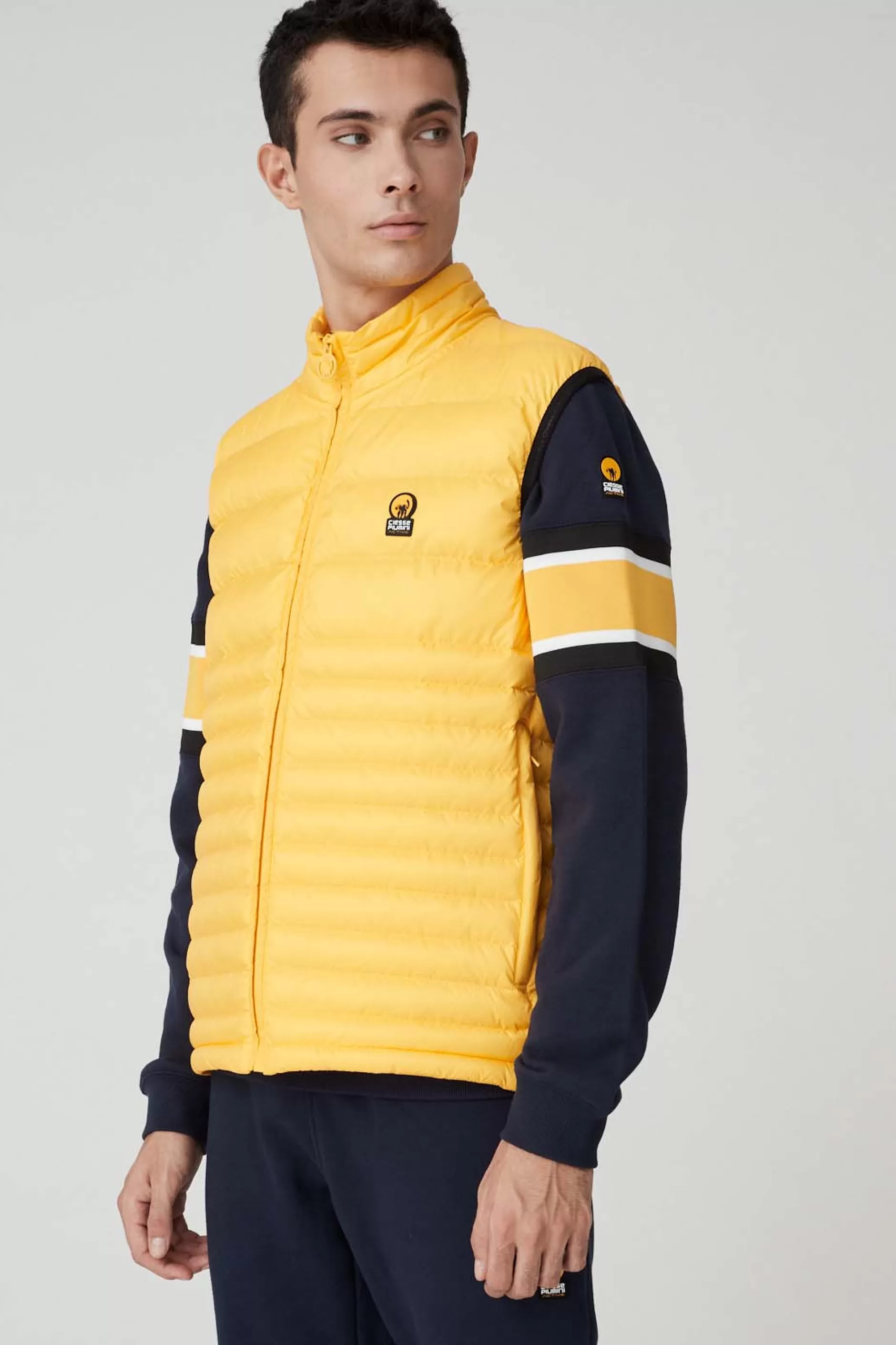 Noll-Gilet Giallo Trapuntato>Ciesse Piumini Cheap