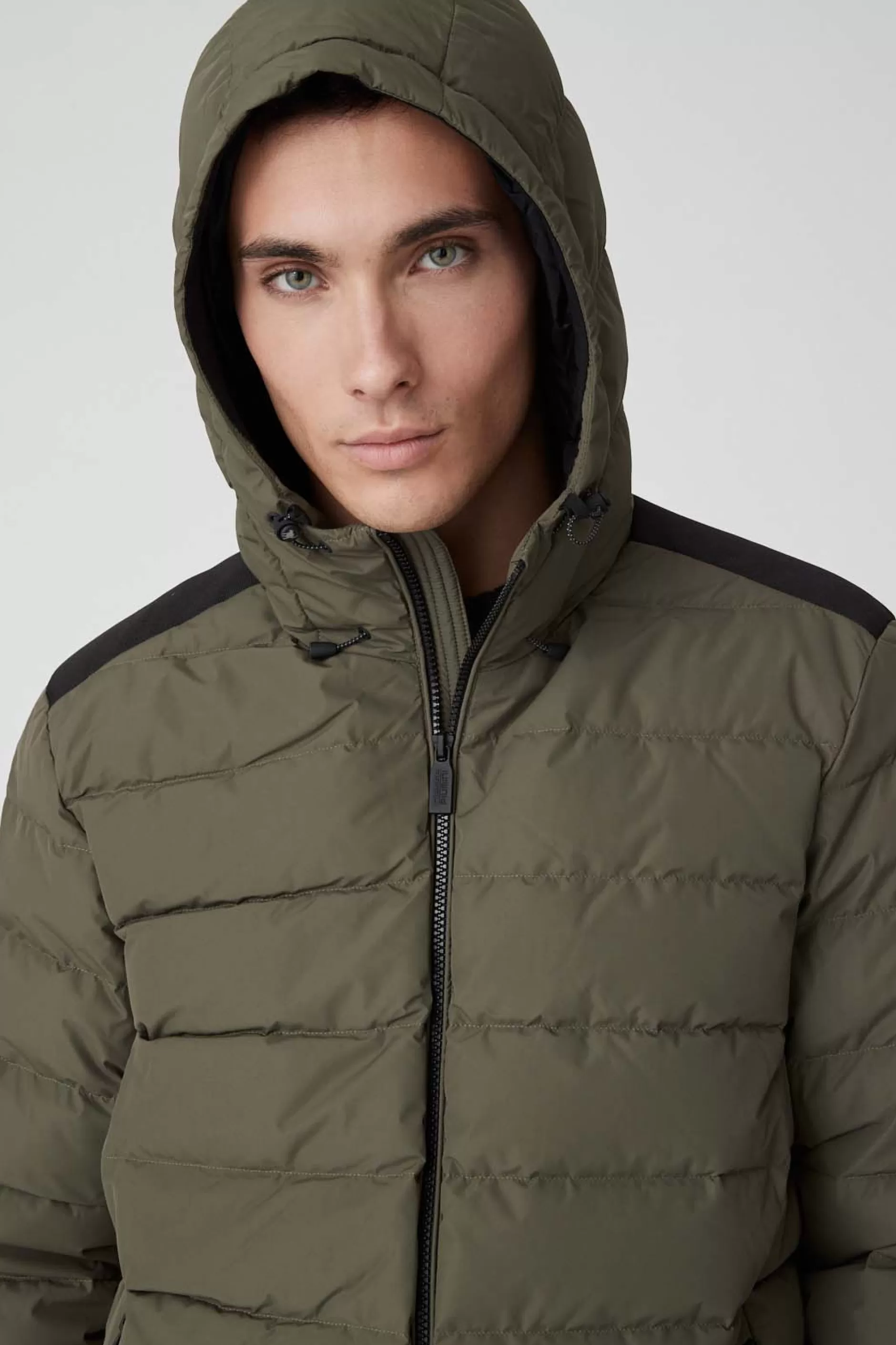 Stevenson 2.0-Piumino Invernale Verde Militare Con Cappuccio>Ciesse Piumini Online